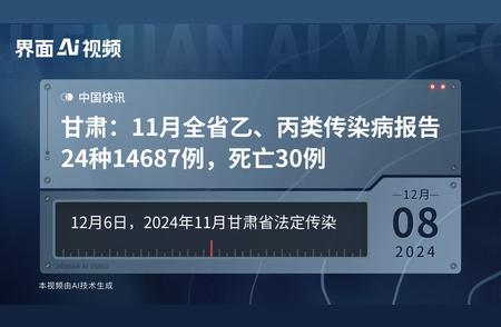 甘肃乙丙类传染病报告出炉：11月全省病例数与死亡人数揭晓